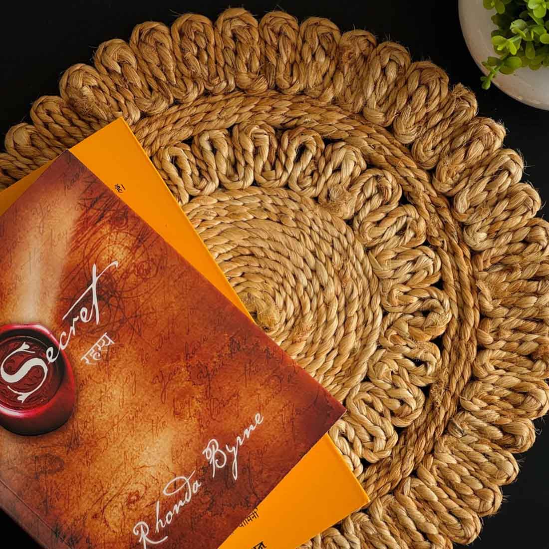 KoshaMini™ Square Jute Coaster – 6″