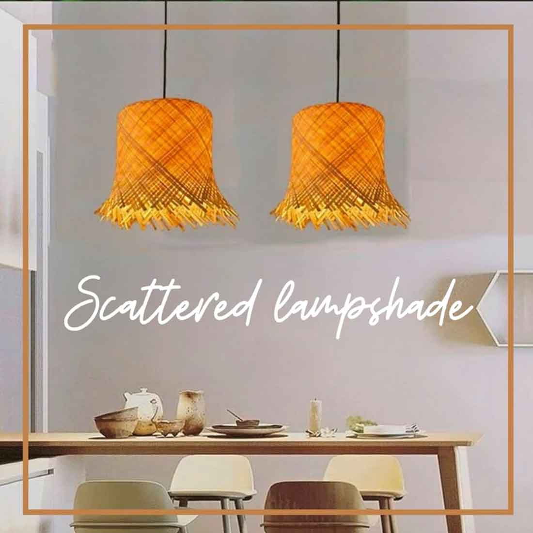 Scattered Lampshade - Natural (Without Electrical Accessories)
