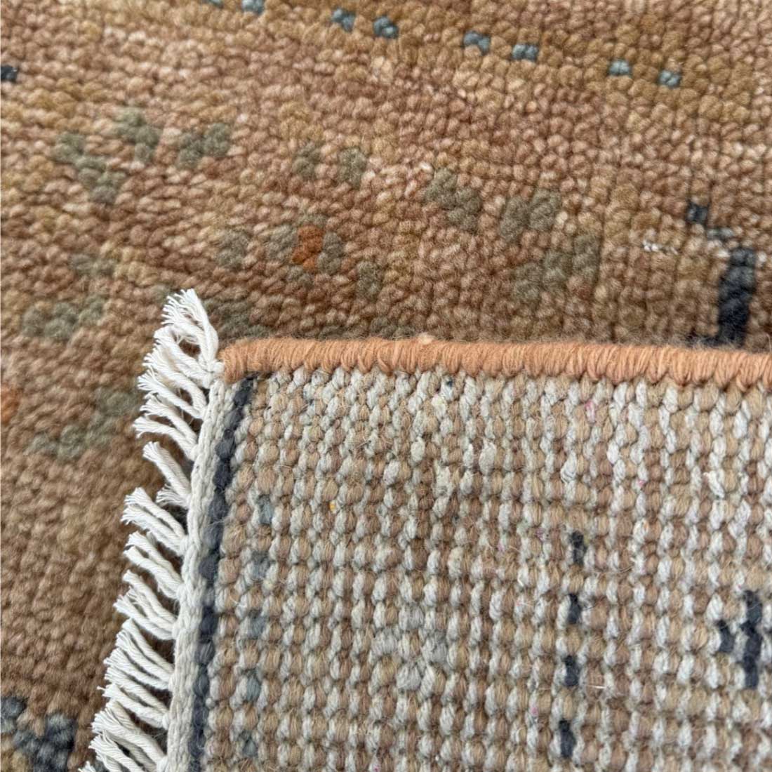 Aural Hand Knotted Abstract Geometric Rug
