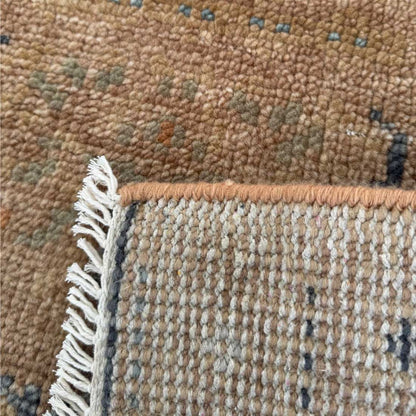 Aural Hand Knotted Abstract Geometric Rug