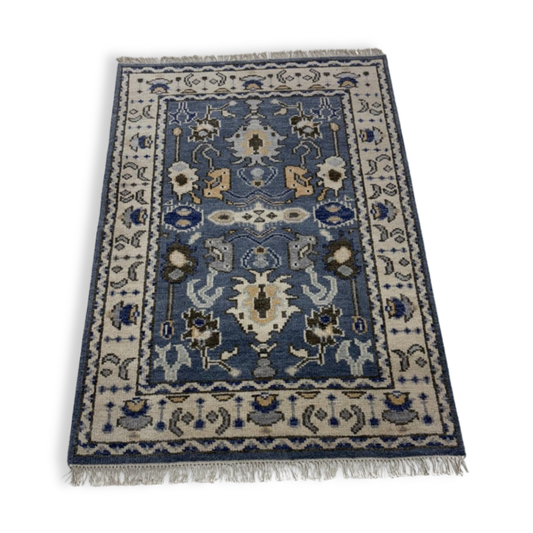 Vivienne Hand-Knotted Oushak Rug | Hand-woven Wool Rug