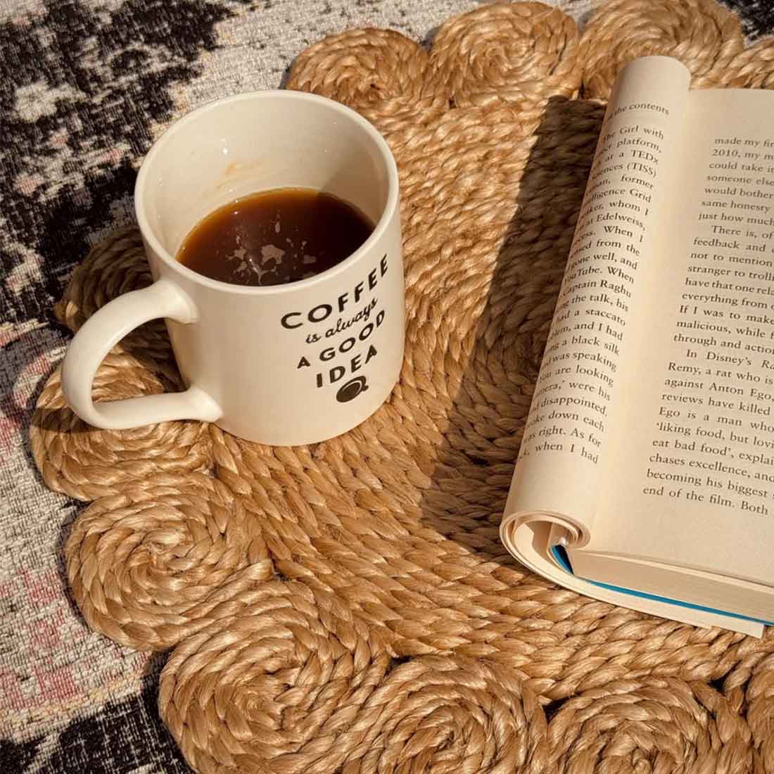 Multipurpose Jute Coasters - 6" Handwoven Rustic Charm