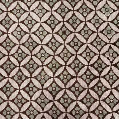Varanasi Linen 58" Block-Printed Geometric Upholstery Fabric