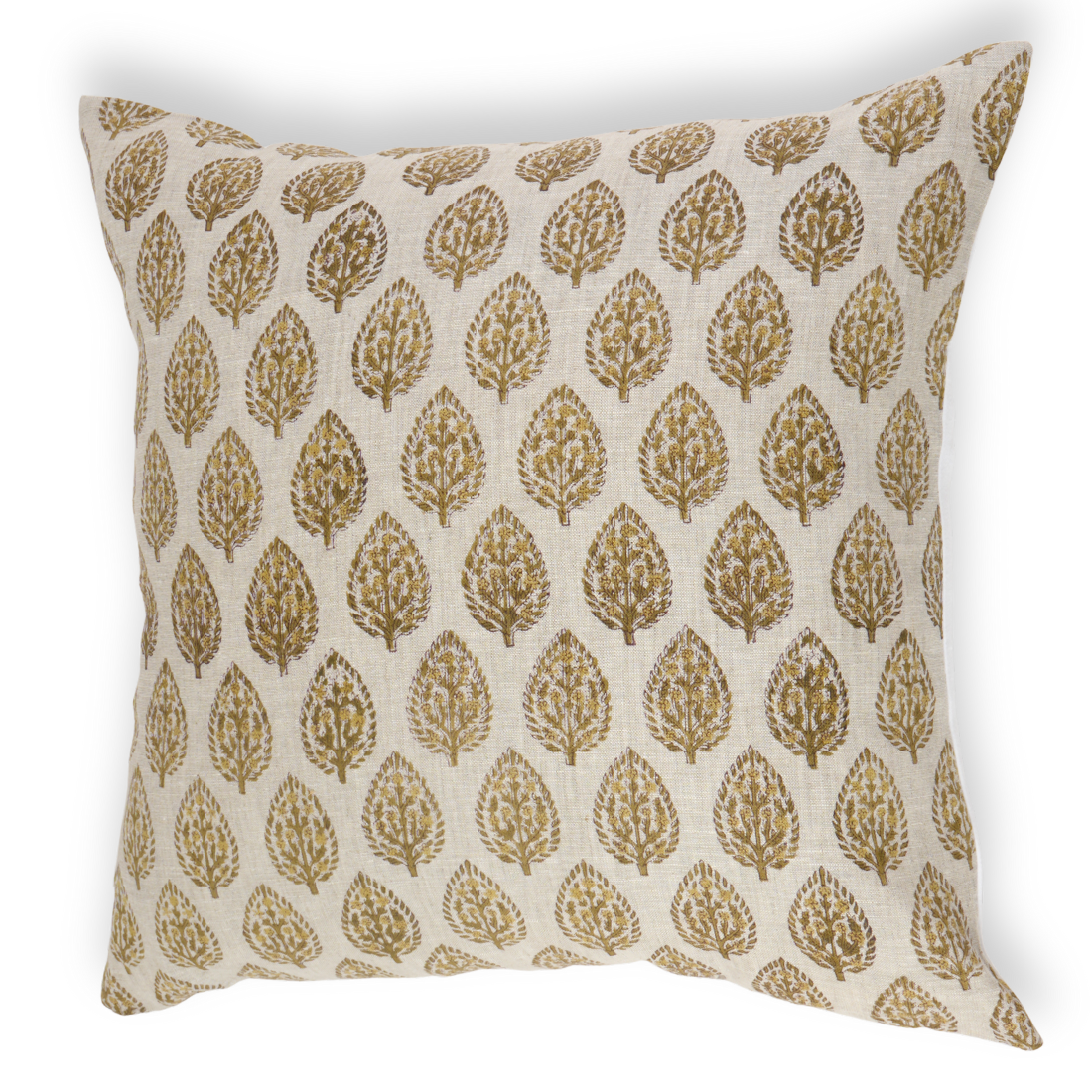 Indi Linen Block Printed Pillow Cover