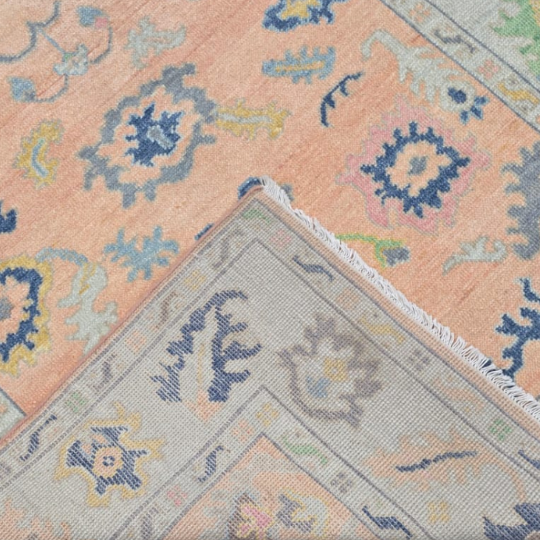 Sophia Hand-Knotted Oushak Rug | Hand-woven Wool Rug