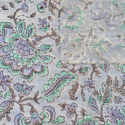 Thari Block Printed Linen Fabric | Upholstery & Home Décor Fabric