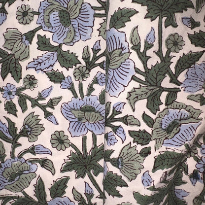 Megha Cotton 44" Block-Printed Jaal Upholstery Fabric