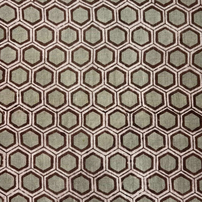 Ghung Linen 58" Block-Printed Geometric Upholstery Fabric