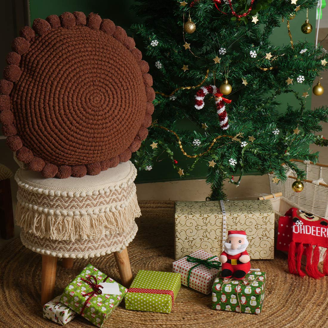 Noell Crochet Pillow Cover | Woven Home Décor | Holiday Gifting