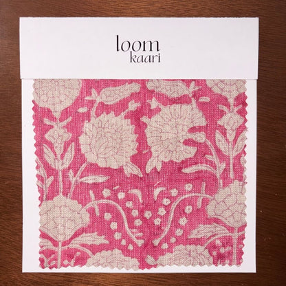 Maati Block Printed Linen Fabric