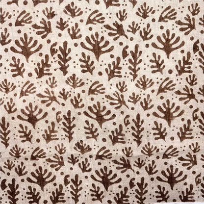 Shahi Linen 58" Block-Printed Abstract Upholstery Fabric