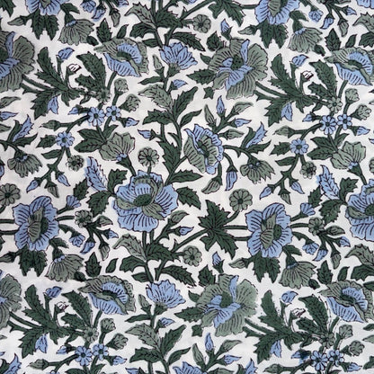 Megha Cotton 44" Block-Printed Jaal Upholstery Fabric