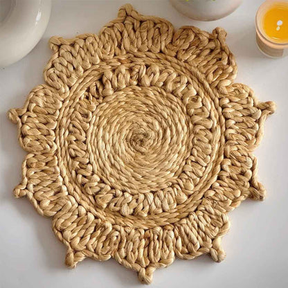 BohoBraids Jute Coaster – 6" Handcrafted Classic