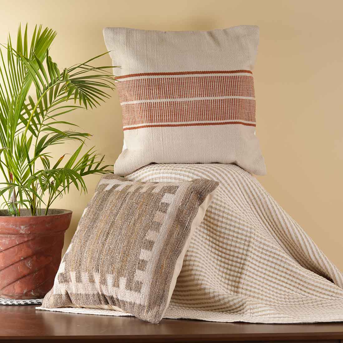Sovo Square Woven Pillow Cover