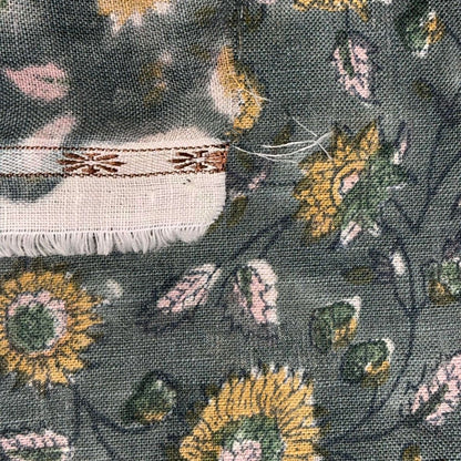 Charulata Cotton 44" Block-Printed Jaal Upholstery Fabric