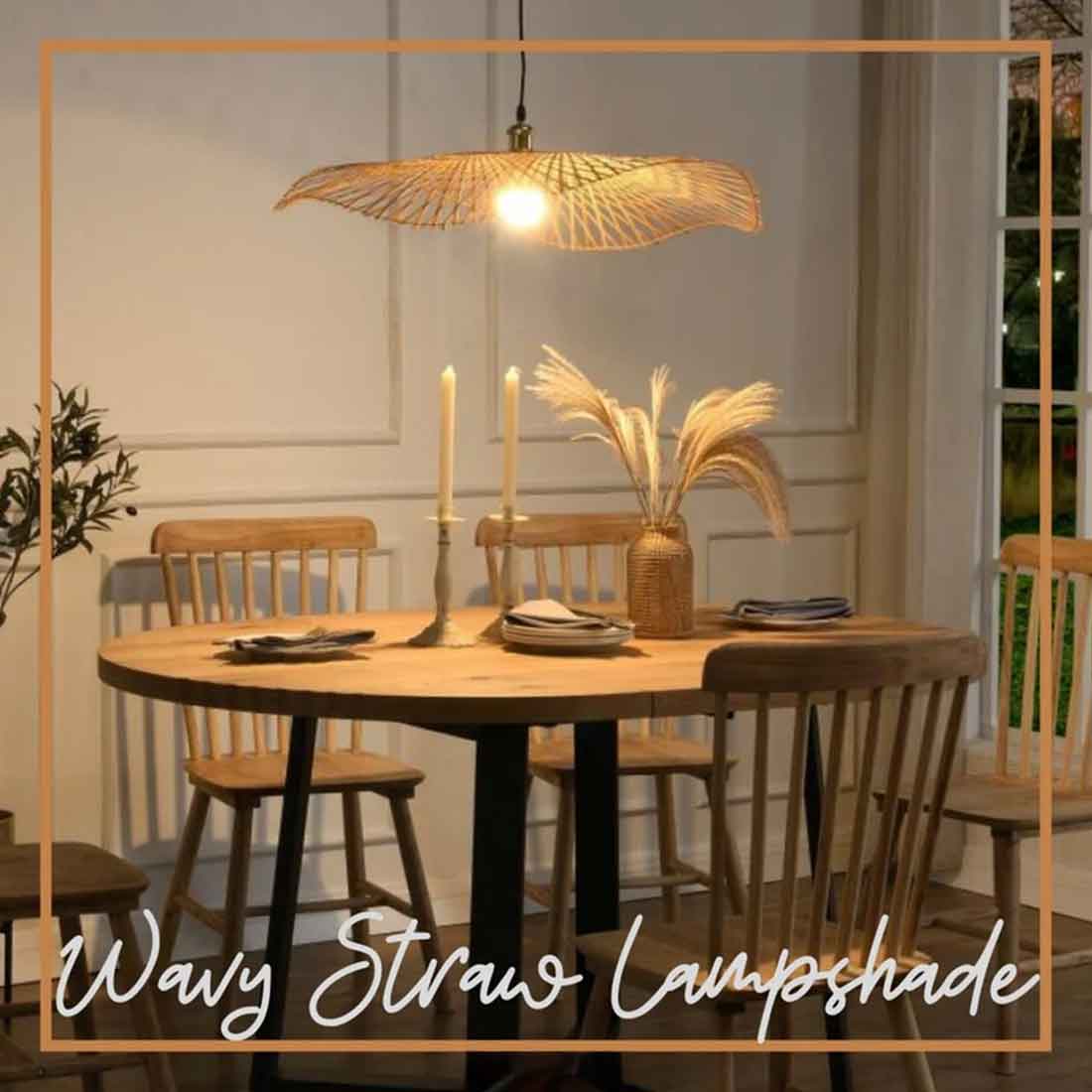 Wavy Straw Lampshade