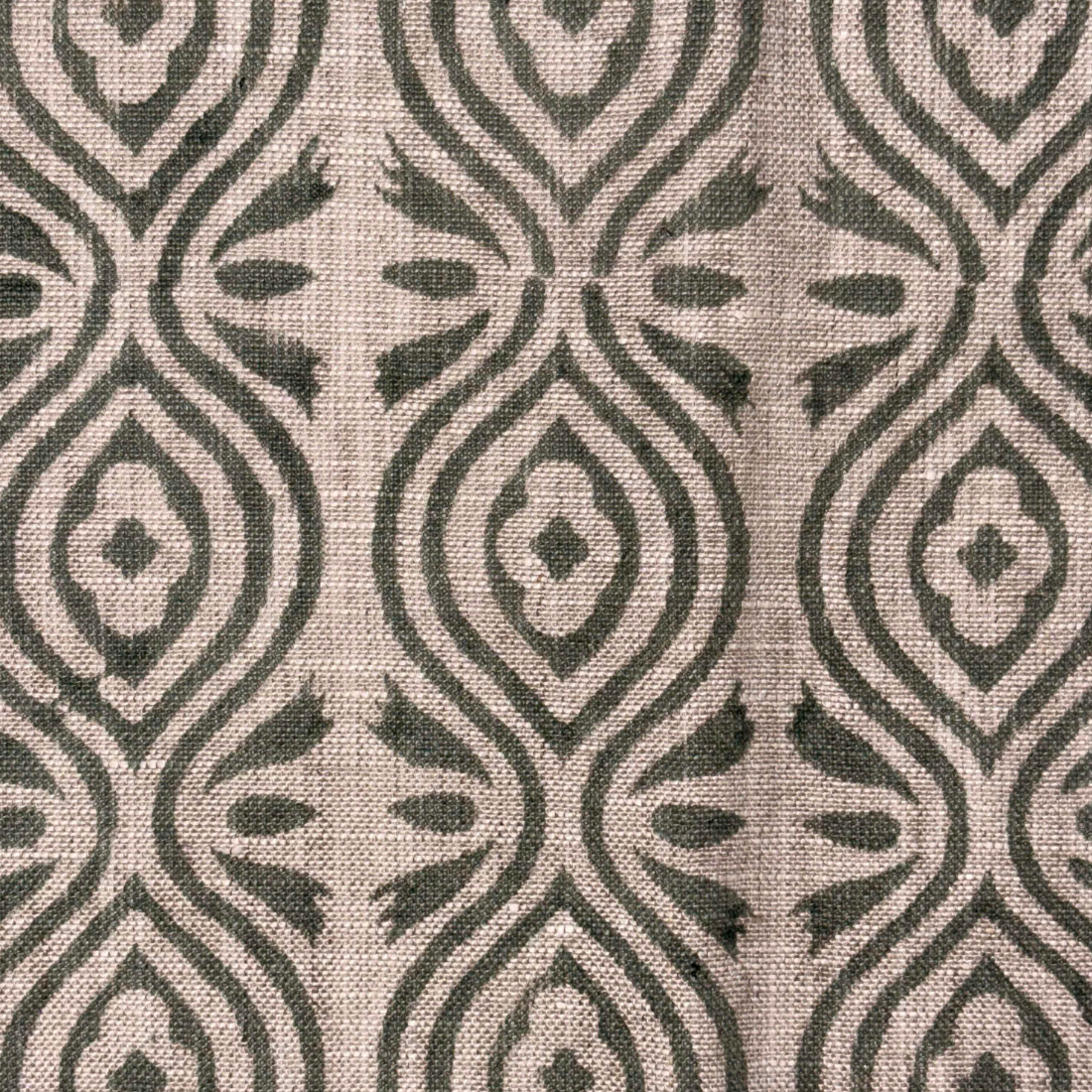 Svarna Block Print Linen Fabric