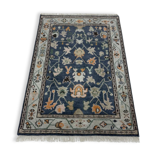 Eleanor Hand-Knotted Oushak Rug | Hand-woven Wool Rug