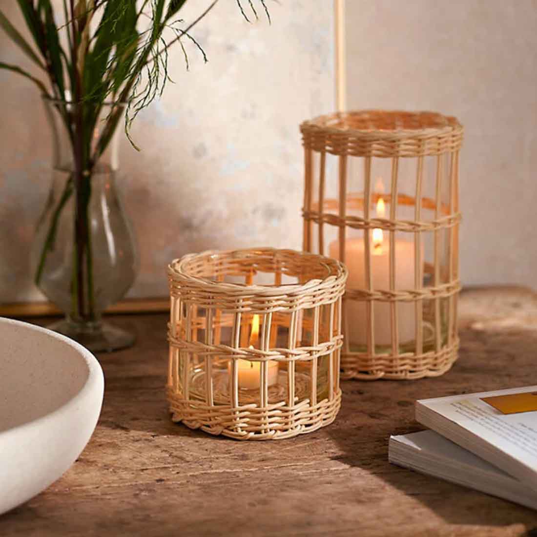 Cane Candle Holder