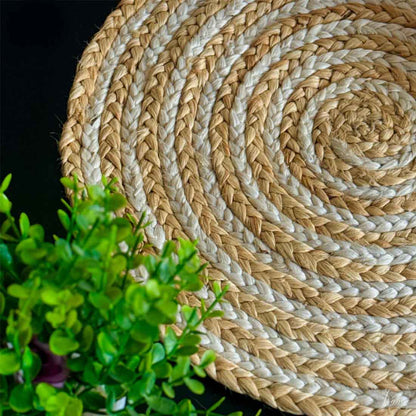 TARAH – Handwoven Round Jute Placemat