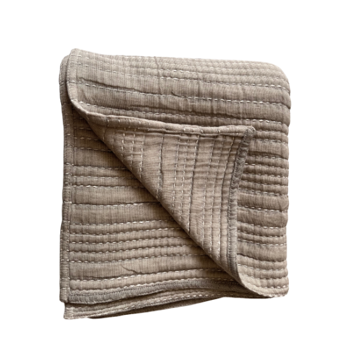 Nescy Solid Quilted Throw