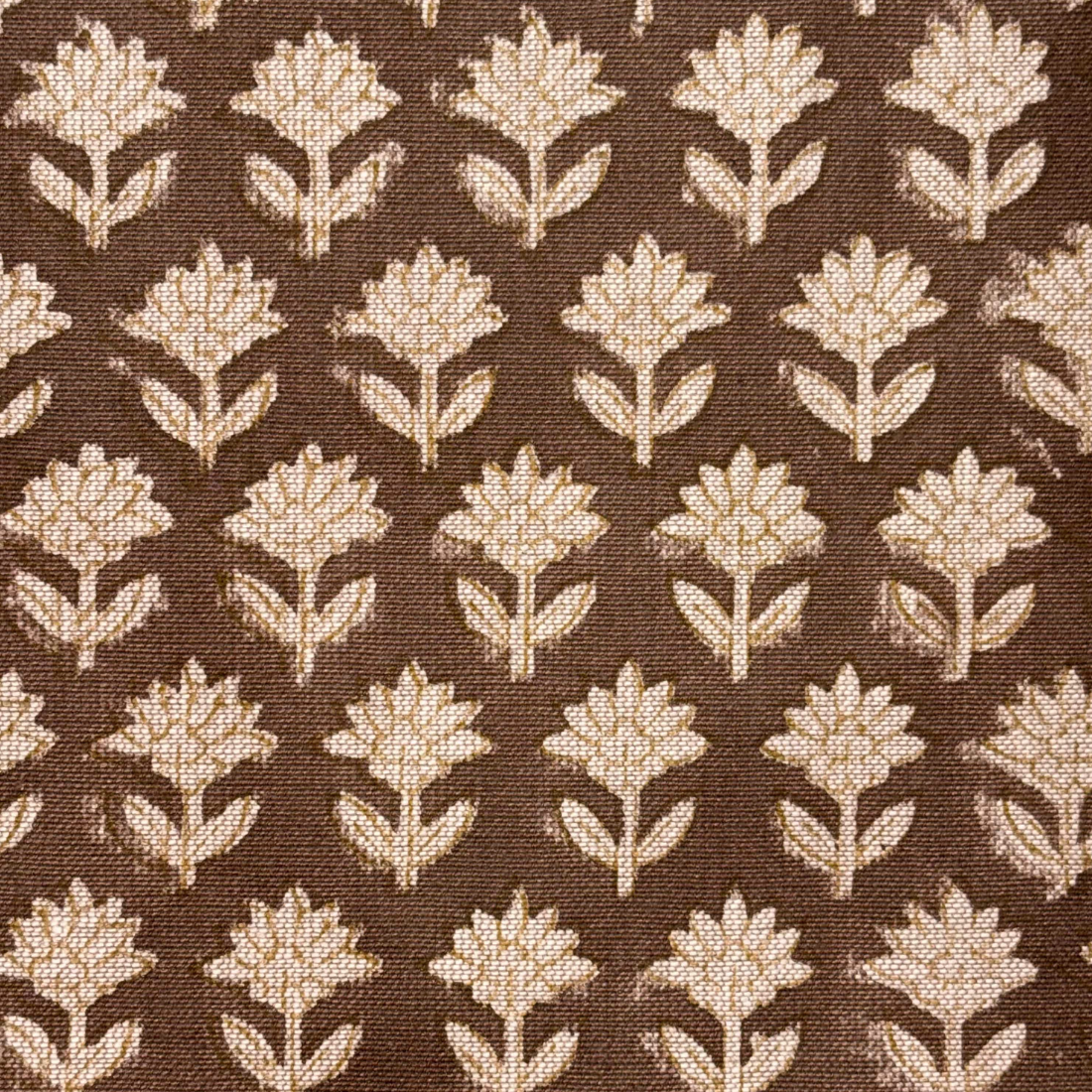 Phoolbagh Cotton 44" Block-Printed Buti Upholstery Fabric