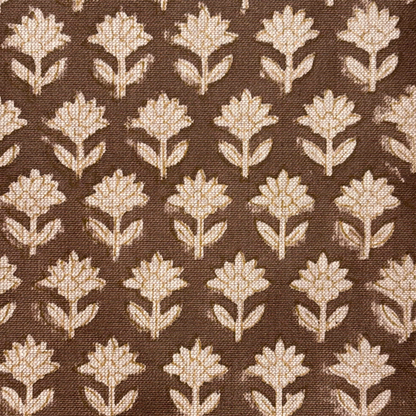 Phoolbagh Cotton 44" Block-Printed Buti Upholstery Fabric
