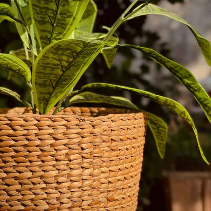 Ketu Round Woven Planter