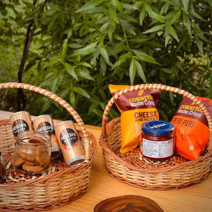 Willow Wave Basket Set - Handcrafted (Set of 3)