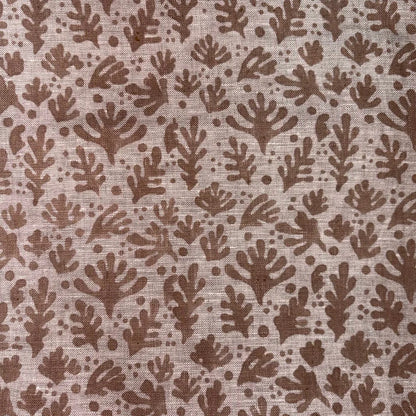 Shahi Linen 58" Block-Printed Abstract Upholstery Fabric