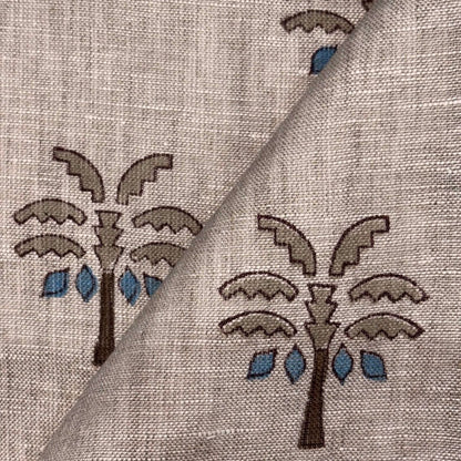 Pichwai Block Print Linen Fabric