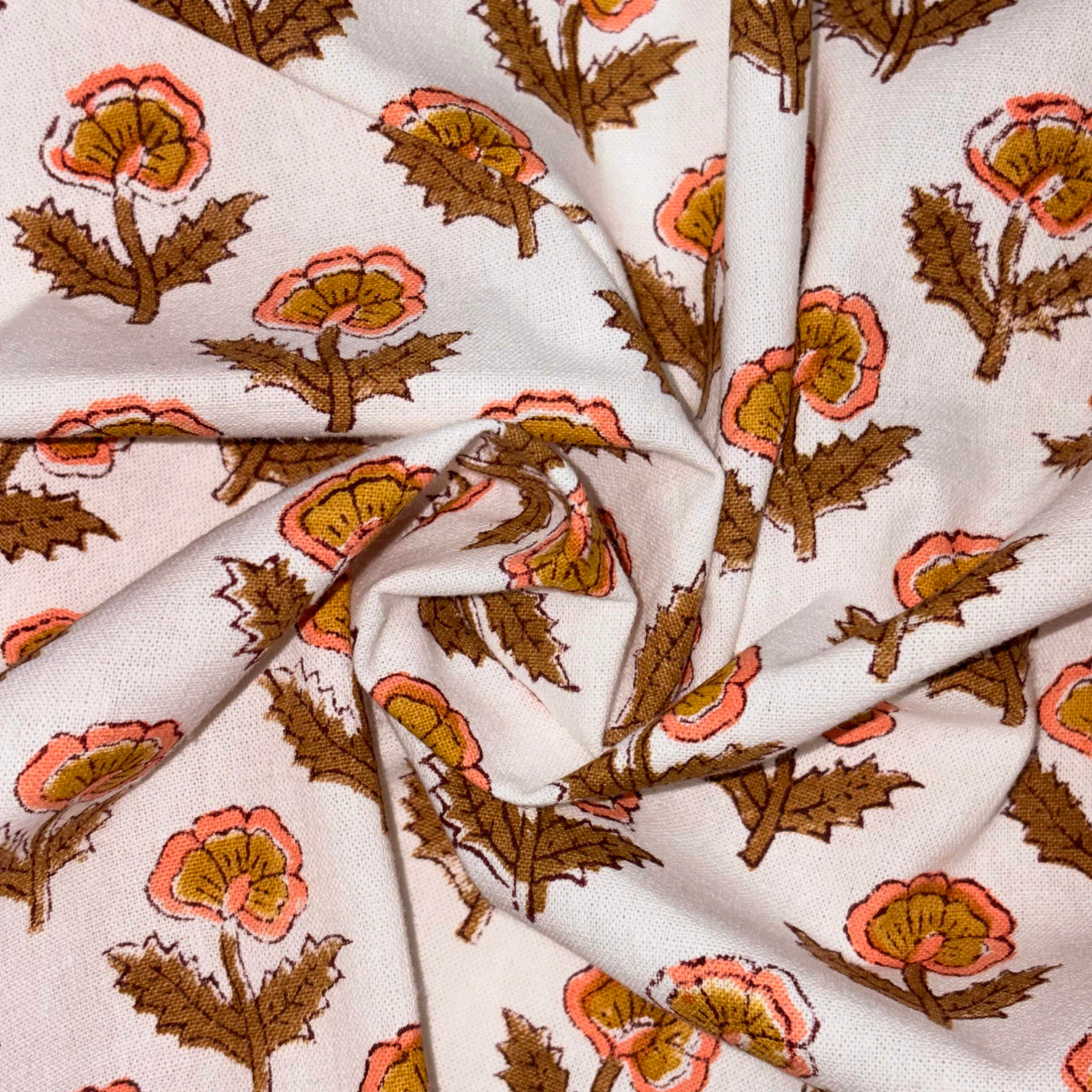 Palen Block Print Cotton Fabric