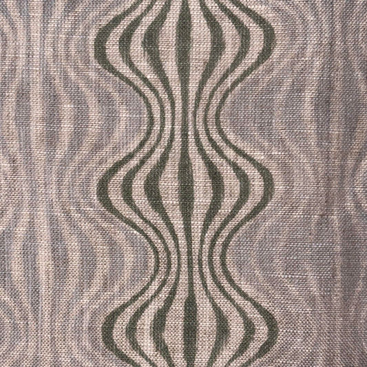 Katha Block Print Linen Fabric