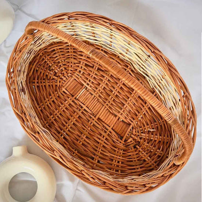Sunflower Oval Woven Basket