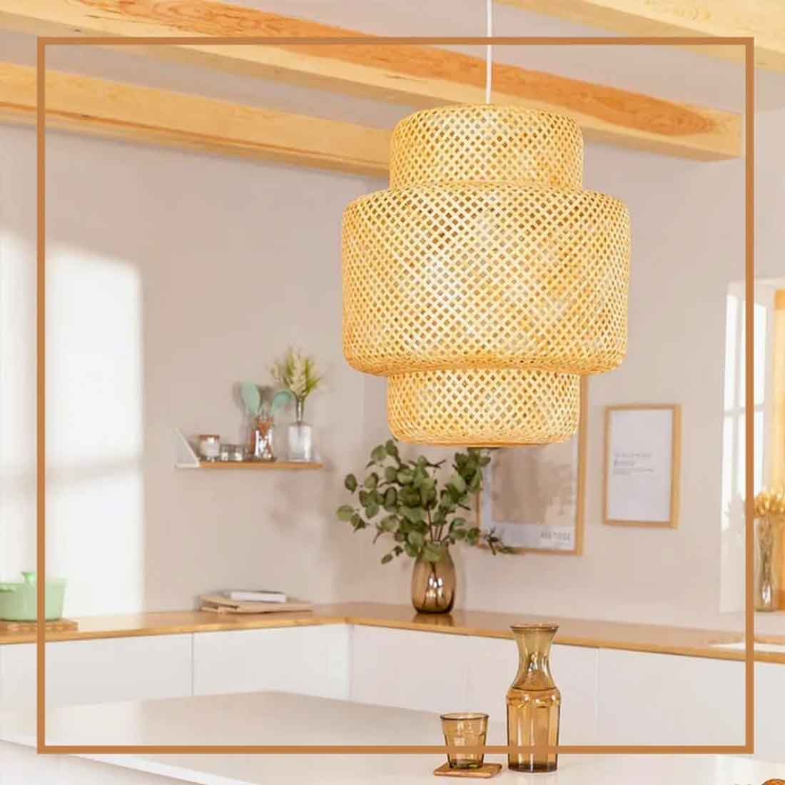 Three Stage Lampshade - Natural (Without Electrical Accessories)