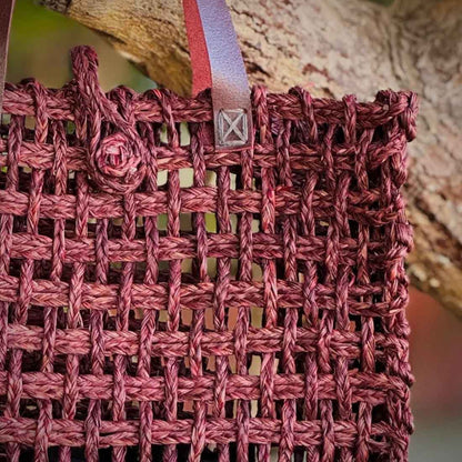 SauraWeave Sabai Grass Mesh Bag - Designer Handle Tote