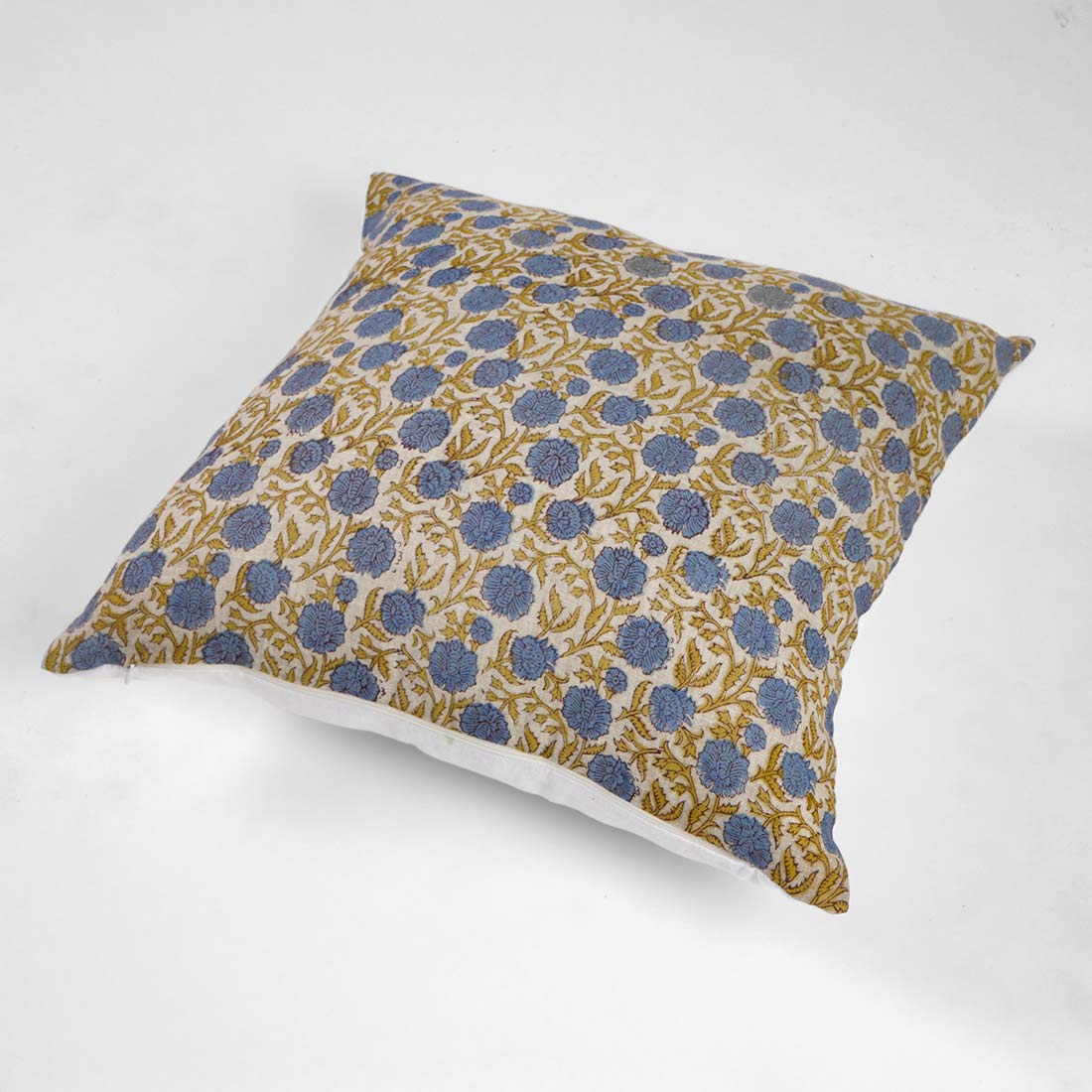 Amra Linen Block Printed Pillow Cover
