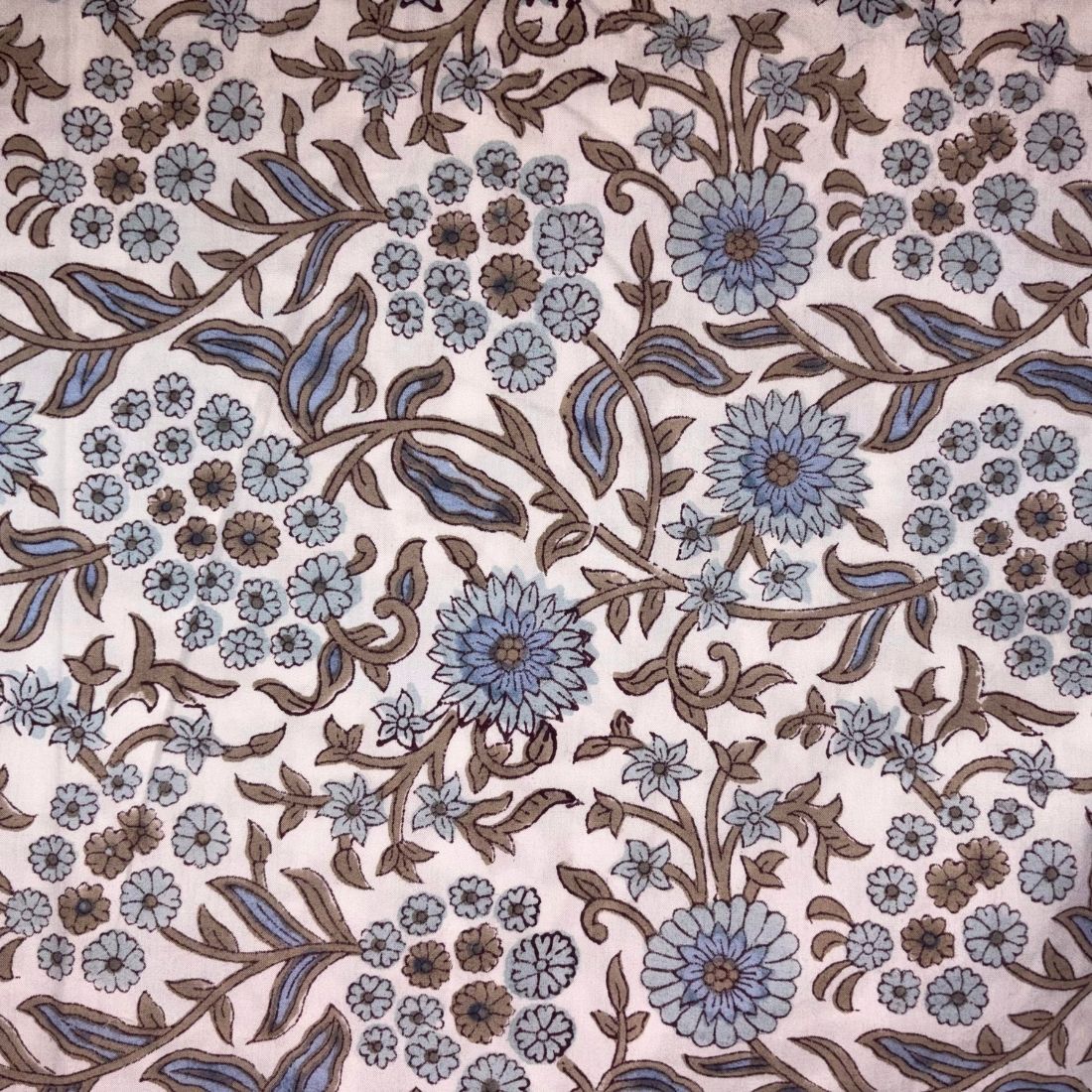 Sitaara Cotton 58" Block-Printed Jaal Upholstery Fabric
