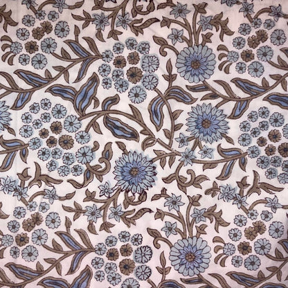 Sitaara Cotton 58" Block-Printed Jaal Upholstery Fabric