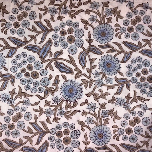 Sitaara Cotton 58" Block-Printed Jaal Upholstery Fabric