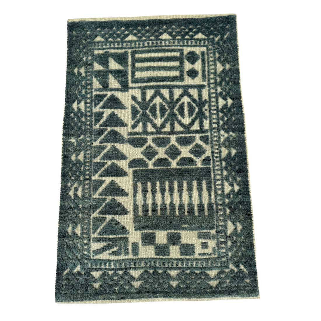 Nyrax Hand Knotted Abstract Geometric Rug