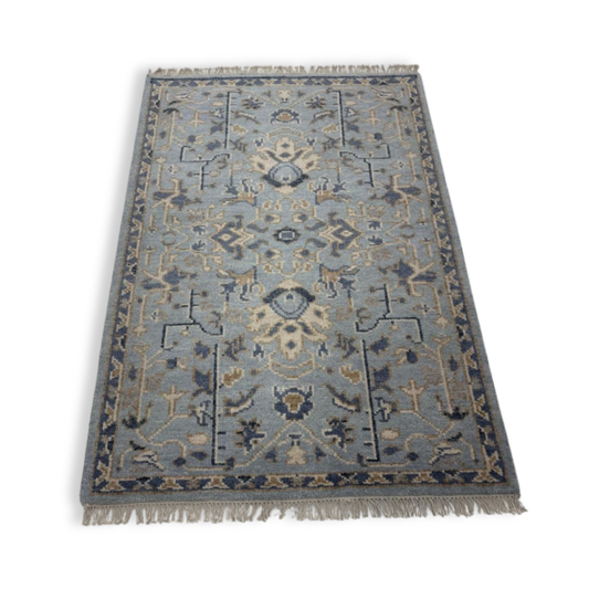 Madeline Hand-Knotted Oushak Rug | Hand-woven Wool Rug
