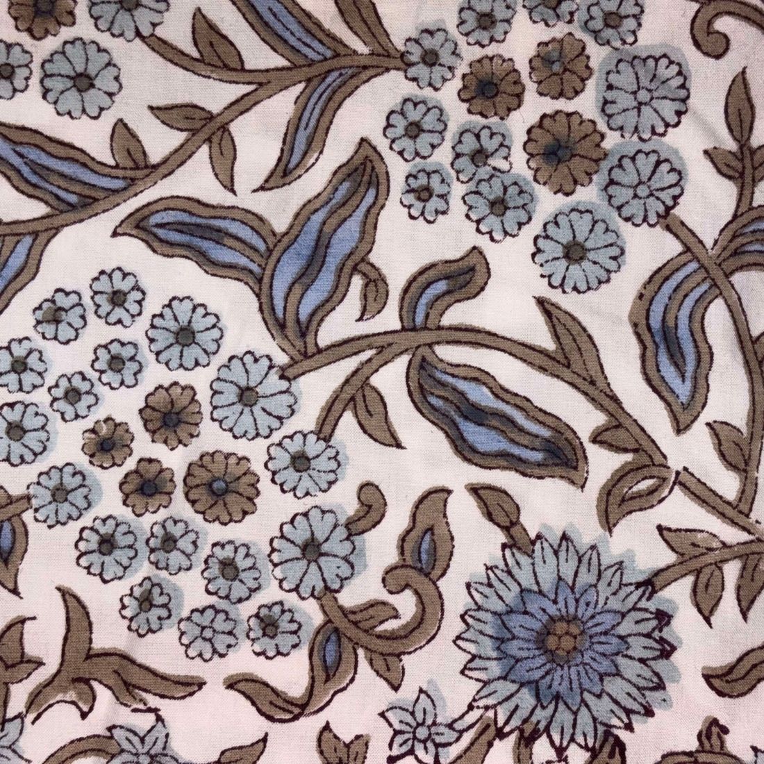 Sitaara Cotton 58" Block-Printed Jaal Upholstery Fabric