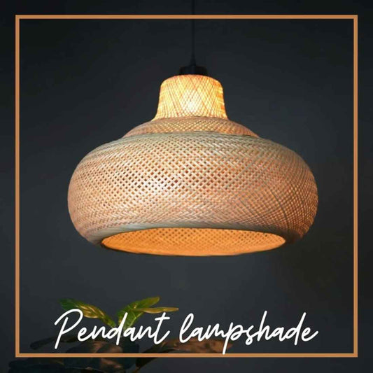 Hanging Natural Lampshade (Without Electrical Accessories)