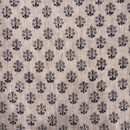 Kalindi Block Print Linen Fabric