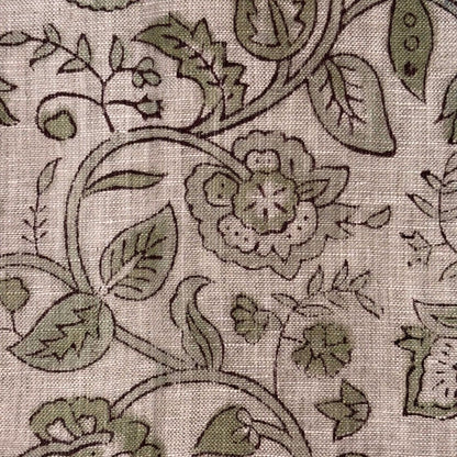 Pavitra Block Print Linen Fabric