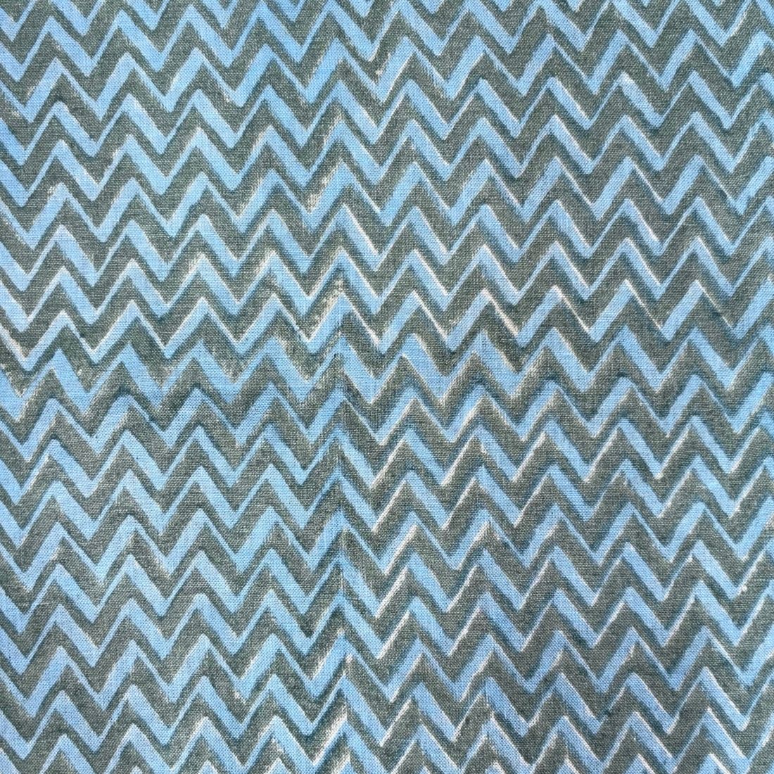 Naima Block Printed Linen Fabric | Upholstery & Home Décor Fabric