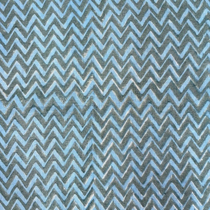Naima Linen 58" Block-Printed Geometric Upholstery Fabric