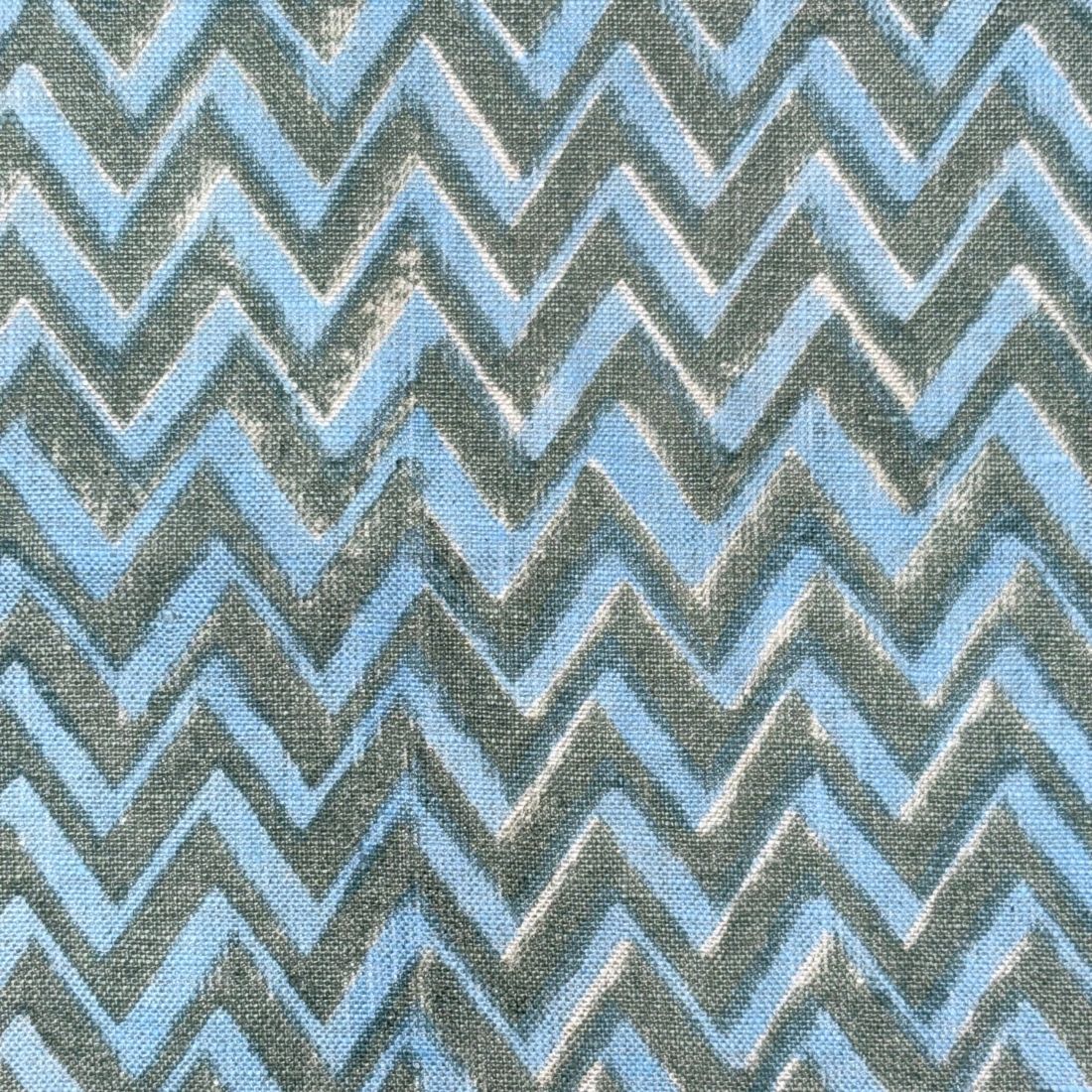 Naima Block Printed Linen Fabric | Upholstery & Home Décor Fabric