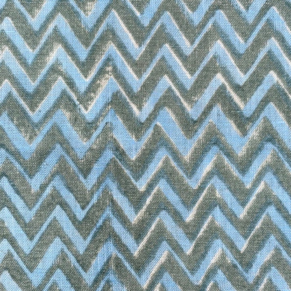 Naima Block Printed Linen Fabric | Upholstery & Home Décor Fabric